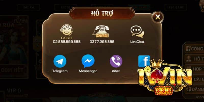 Lưu ý khi liên hệ iwin