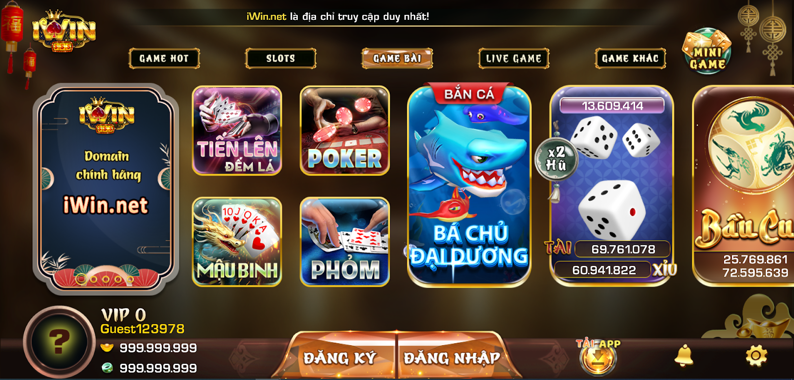 Game bài đổi thưởng IWIN